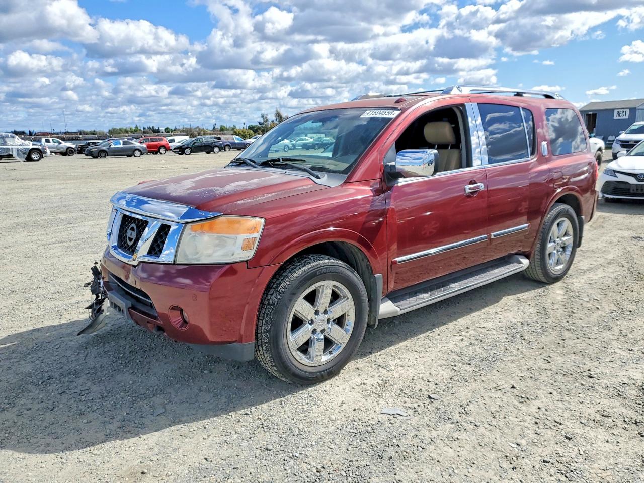 2011 Nissan Armada Platinum, VIN 5N1AA0NF2BN617402 — Front end