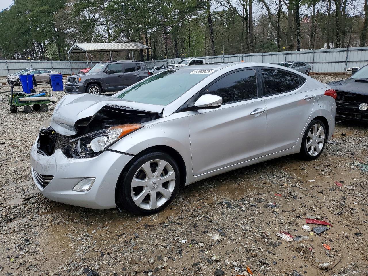 2011 Hyundai Elantra GLS, VIN KMHDH4AE1BU138584 — Front end