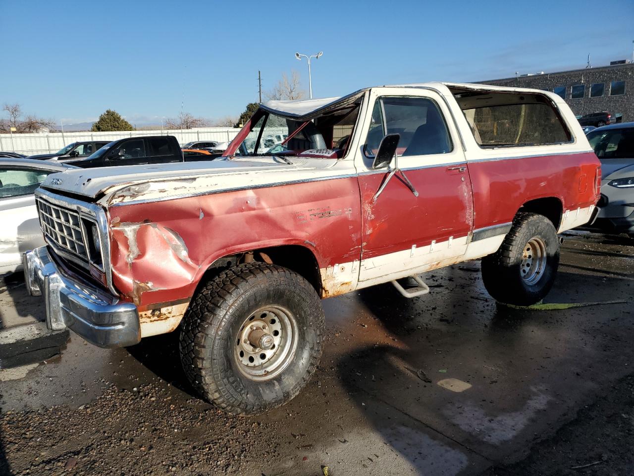1984 Dodge Ram Charger, VIN 1B4GW12W2ES222990 — Опрокидывание