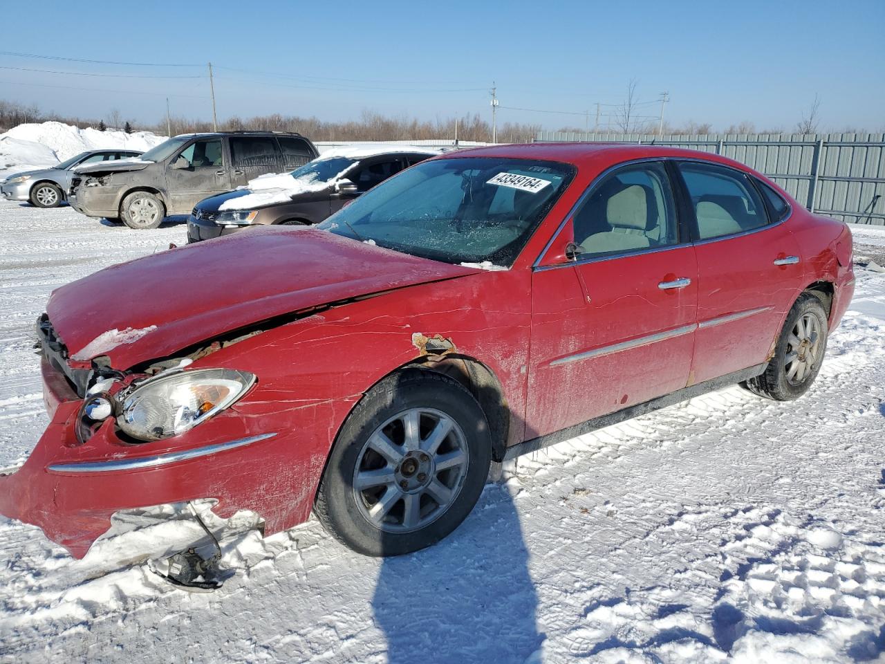 2008 Buick Allure CX, VIN 2G4WF582881283304 — Вандализм