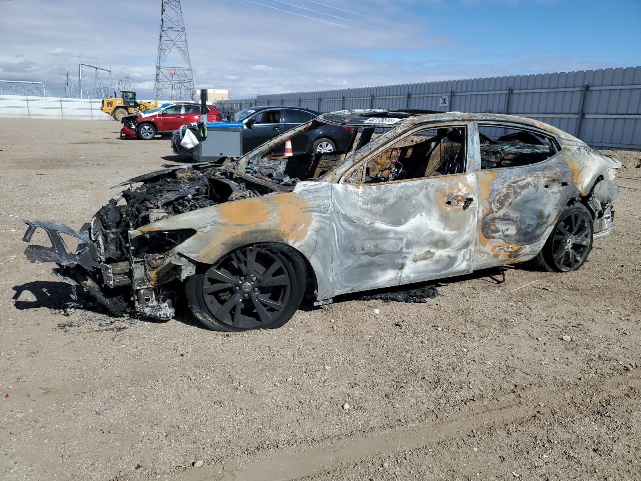 2018 Nissan Maxima SL, VIN 1N4AA6APXJC361662 — Burn