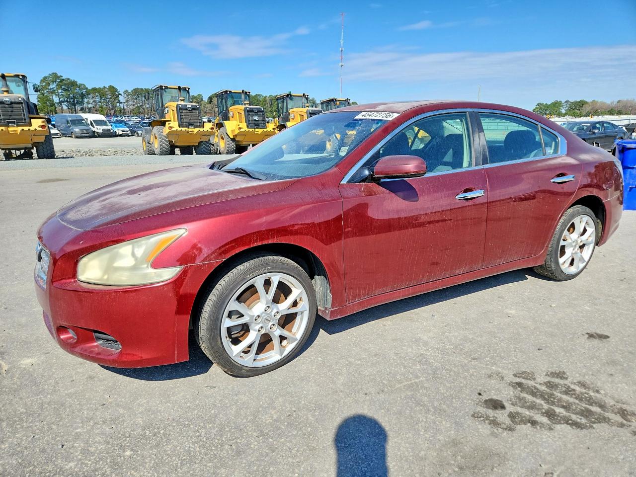 2012 Nissan Maxima SV, VIN 1N4AA5AP4CC810136 — Бок