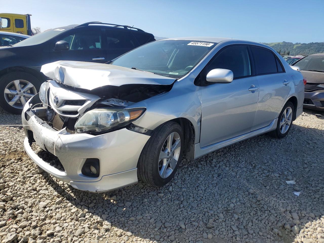 2013 Toyota Corolla S, VIN 5YFBU4EE7DP145072 — Front end