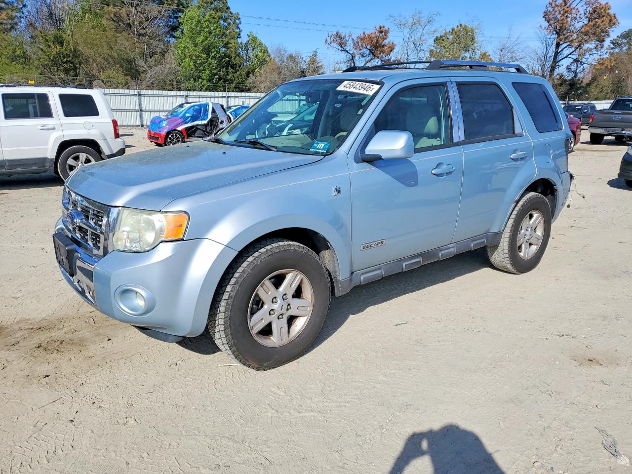 2008 Ford Escape Hybrid, VIN 1FMCU49H08KE68923 — Rear end