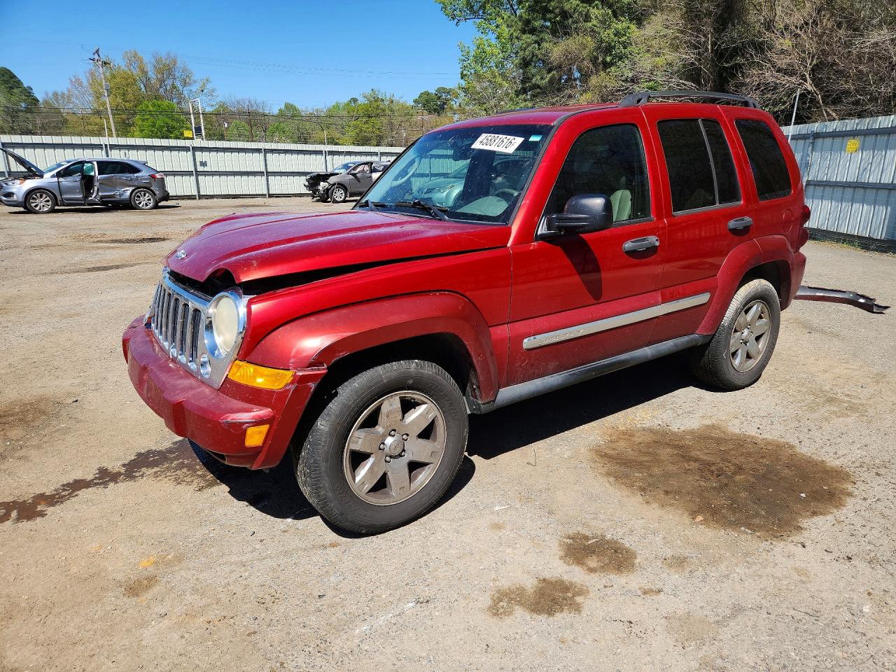 2007 Jeep Liberty Limited, VIN 1J4GK58K17W525386 — Перед