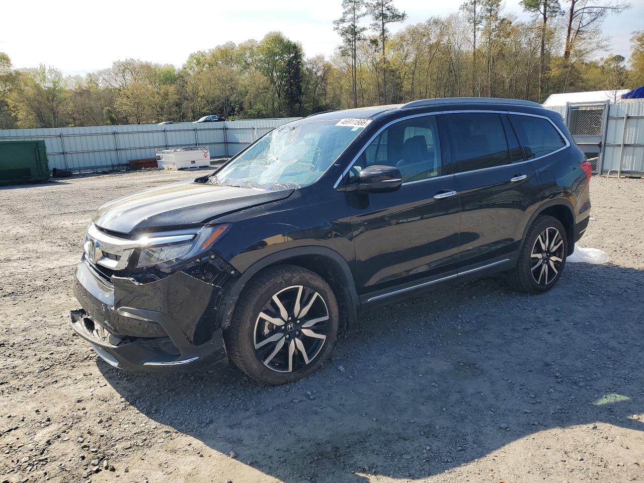 2021 Honda Pilot Elite, VIN 5FNYF6H00MB034486 — Перед