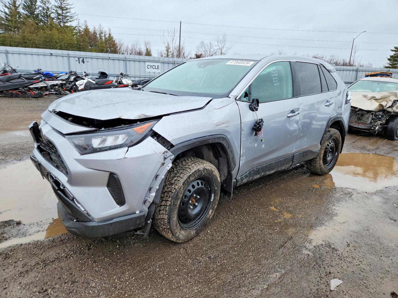 2025 Toyota RAV4 LE, VIN 2T3B1RFV9SC538712 — Опрокидывание