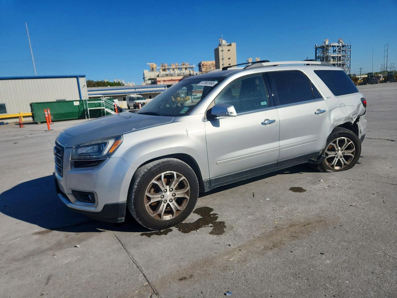2014 GMC Acadia SLT, VIN 1GKKRSKD6EJ212546 — Frame damage