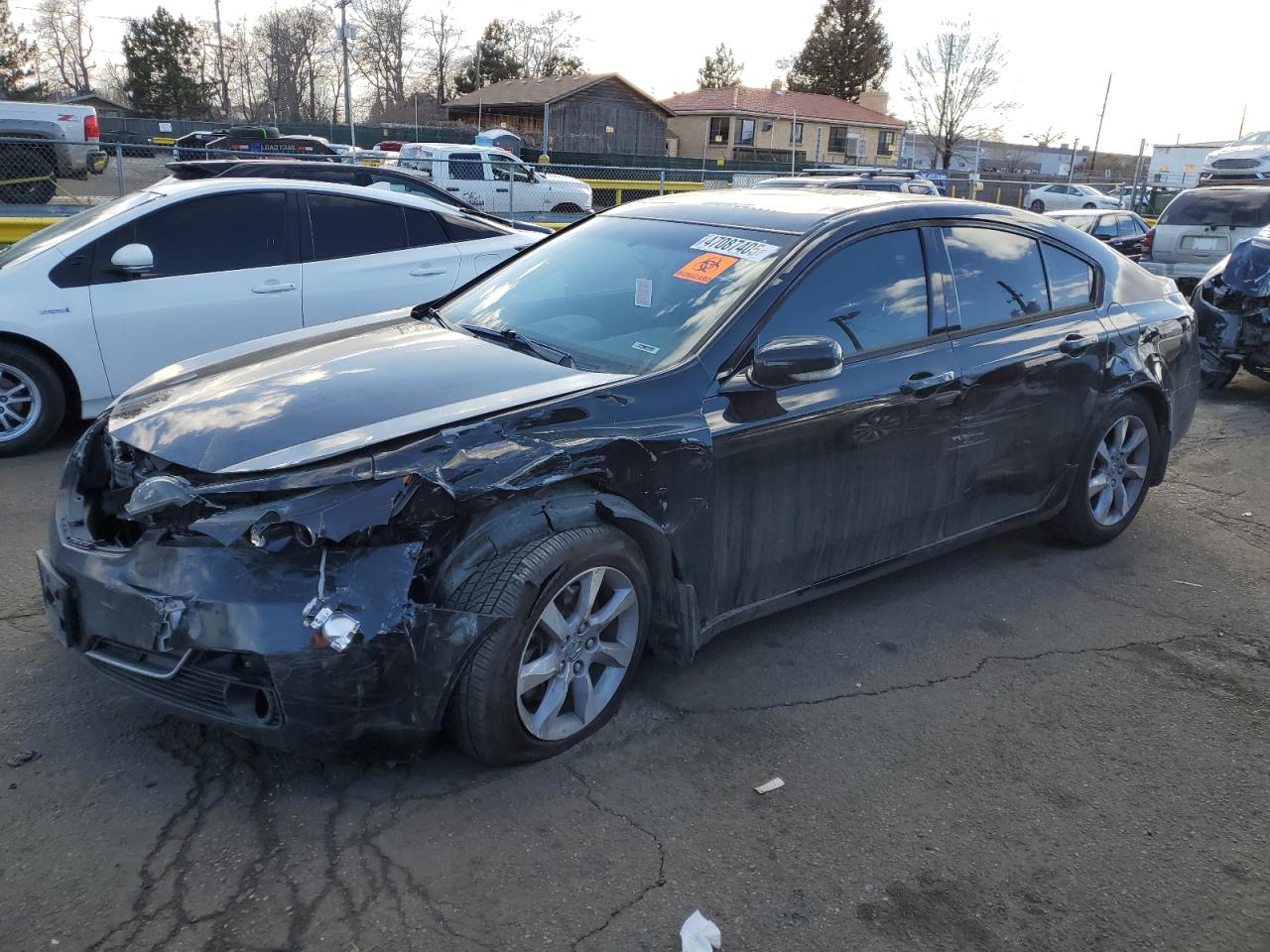 2013 Acura TL Technology, VIN 19UUA8F52DA001586 — Biohazard / chemical