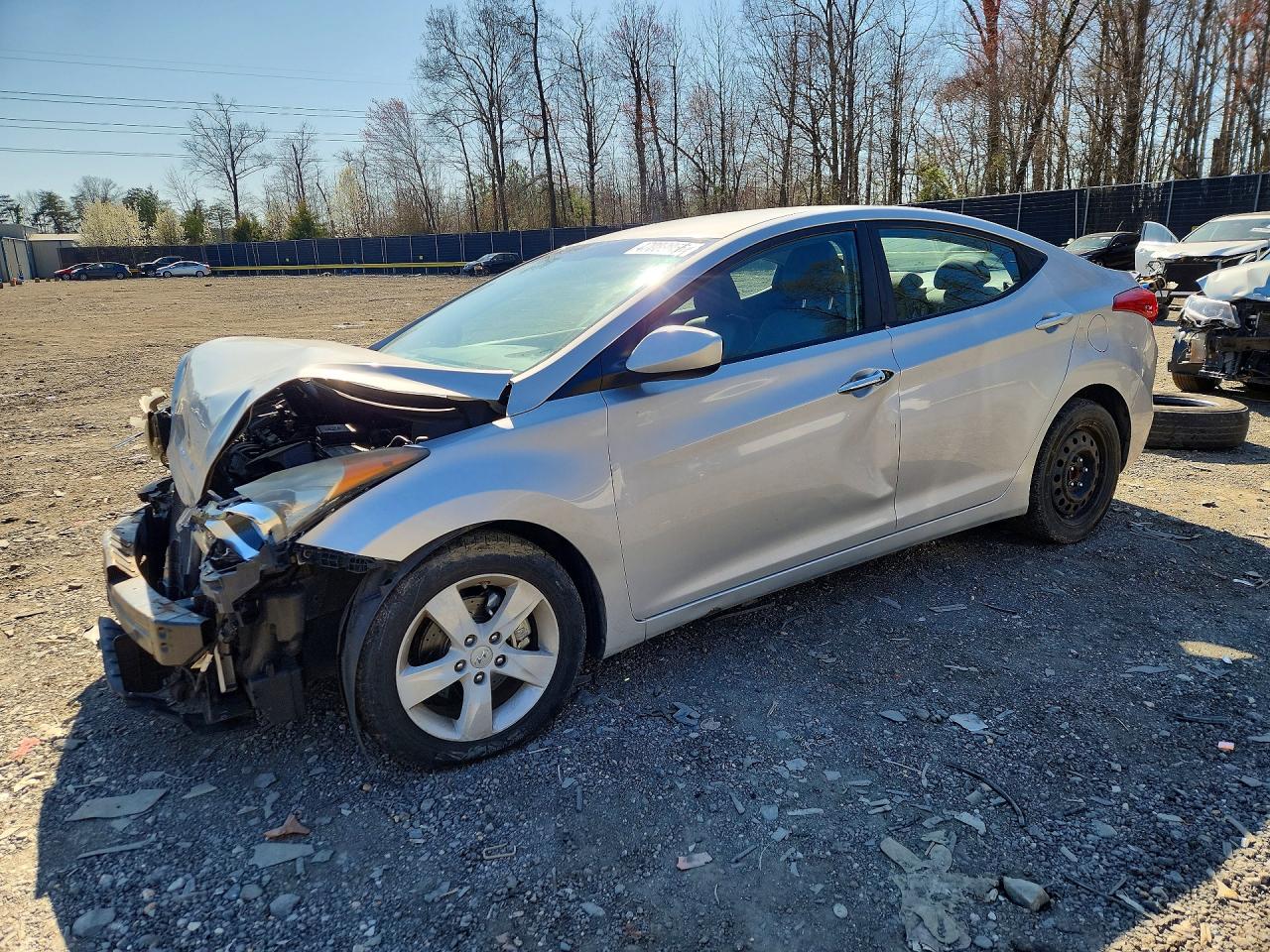 2011 Hyundai Elantra GLS, VIN 5NPDH4AE0BH001165 — Vandalism