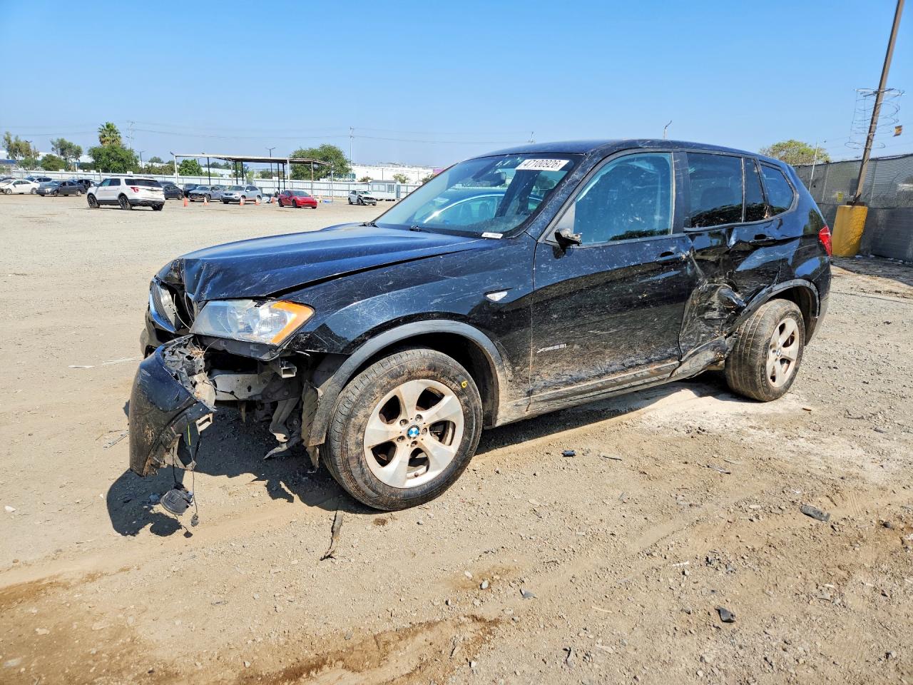 2012 BMW X3 28i, VIN 5UXWX5C55CL723810 — Перед