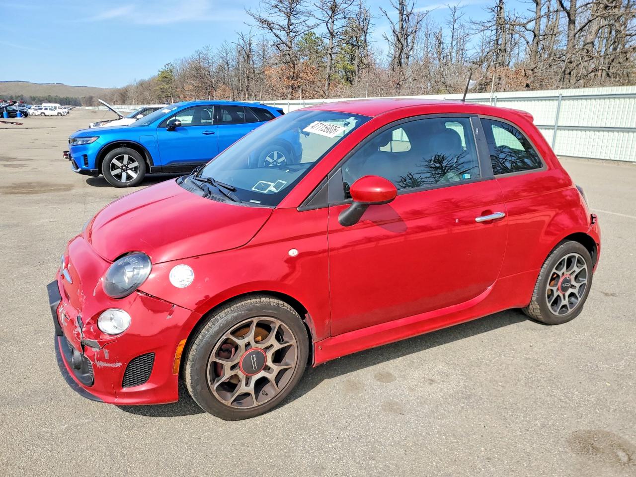 2013 FIAT 500 Turbo, VIN 3C3CFFHH4DT607265 — Rear end