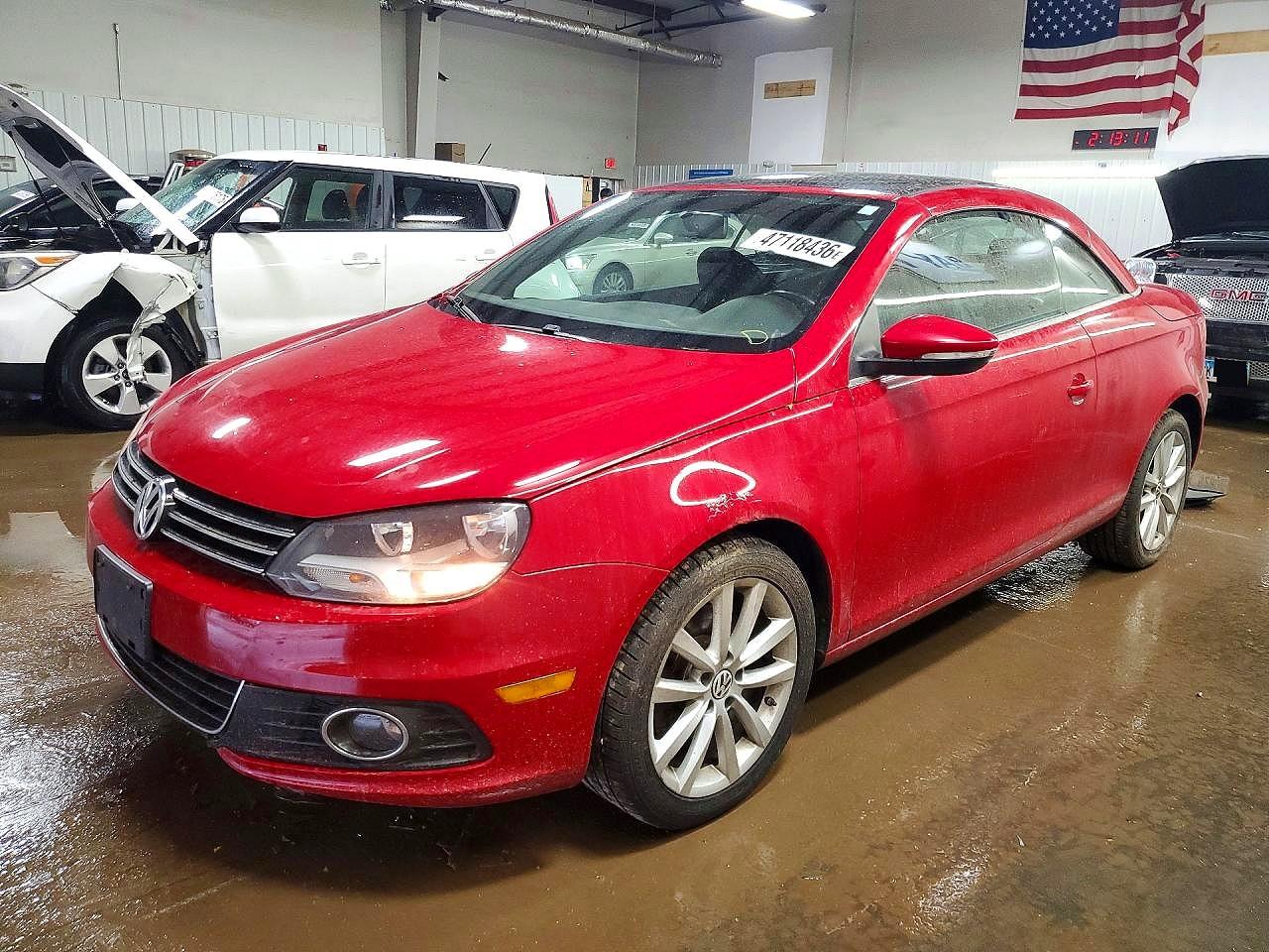 2012 Volkswagen Eos Komfort, VIN WVWBW7AH3CV001879 — Hail