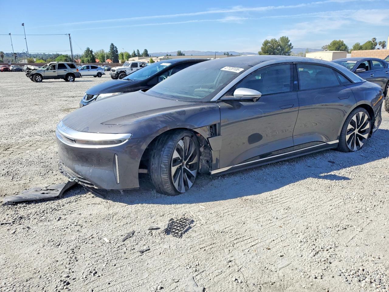 2022 Lucid Air Grand Touring, VIN 50EA1GBA6NA005796 — Undercarriage