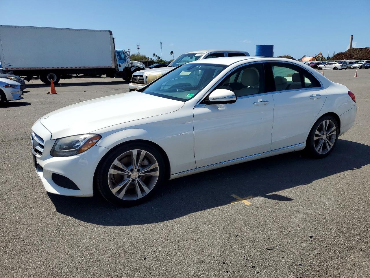 2015 Mercedes-Benz C 300, VIN 55SWF4JB9FU090743 — Water / flood