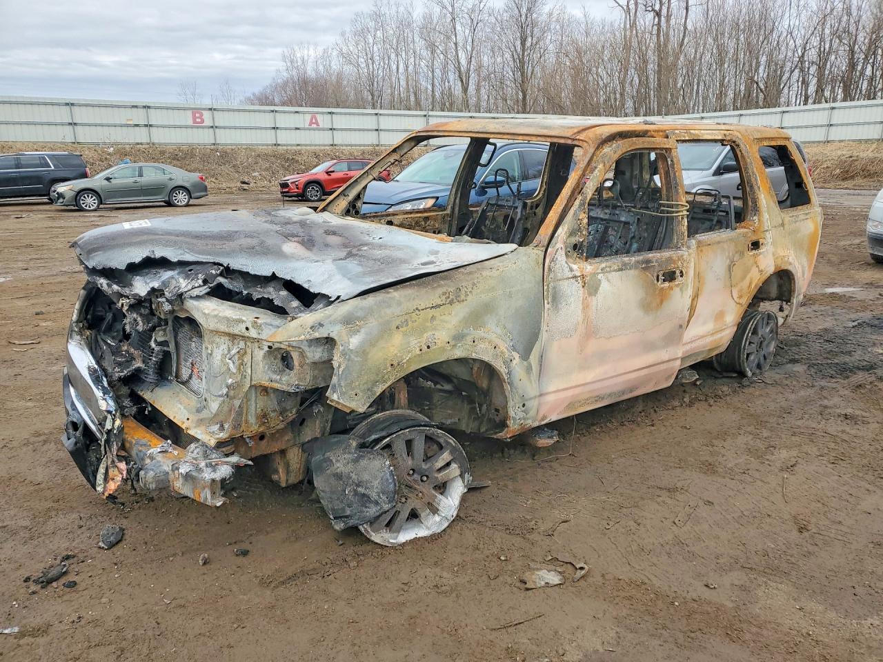 2010 Ford Explorer Eddie Bauer, VIN 1FMEU7EE7AUA35700 — Burn