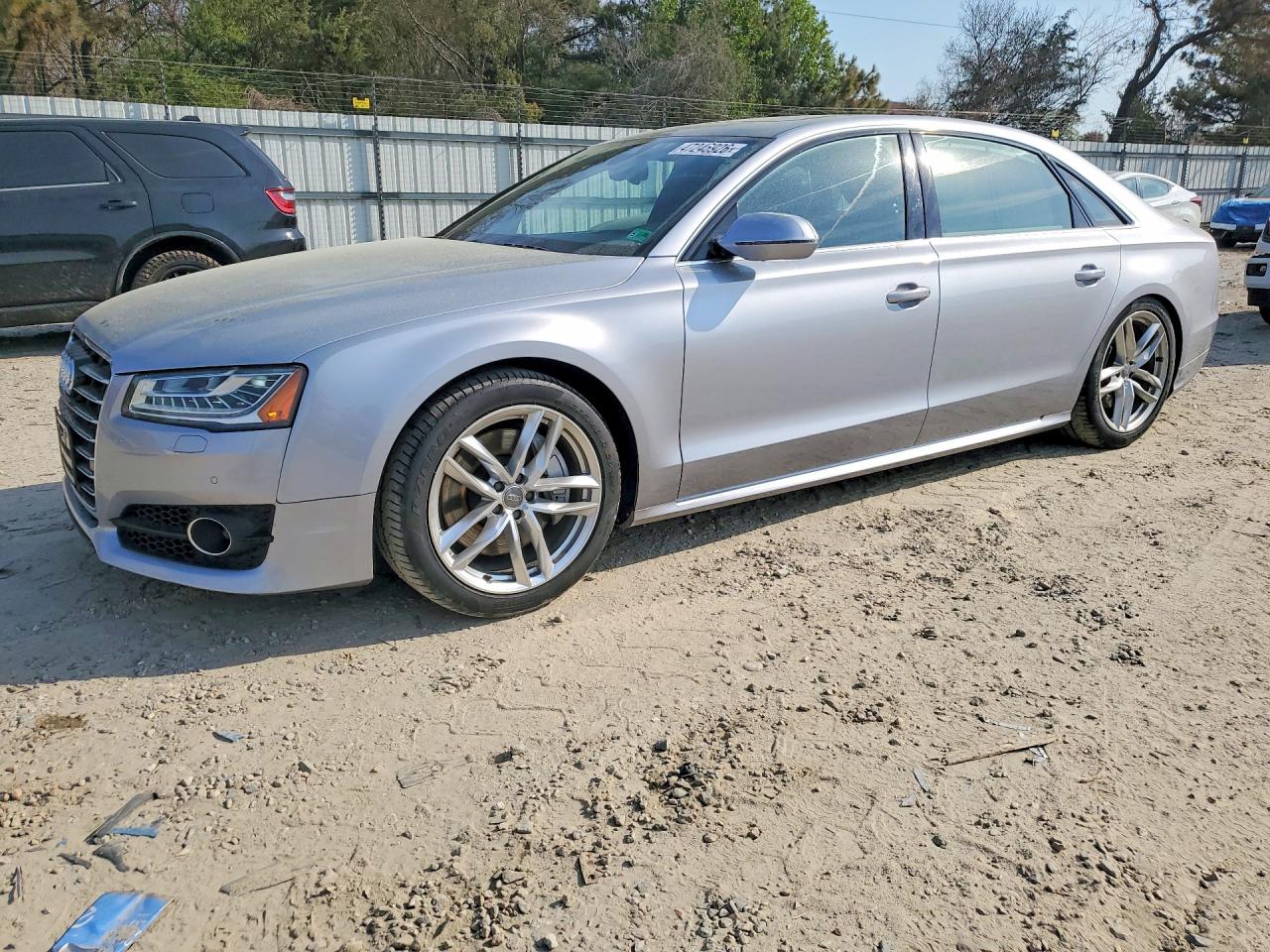 2016 Audi A8 Sport, VIN WAU43AFD7GN015307 — Rear end