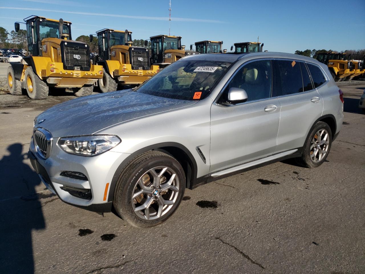 2021 BMW X3 xDrive30i, VIN 5UXTY5C06M9H92303 — Roof