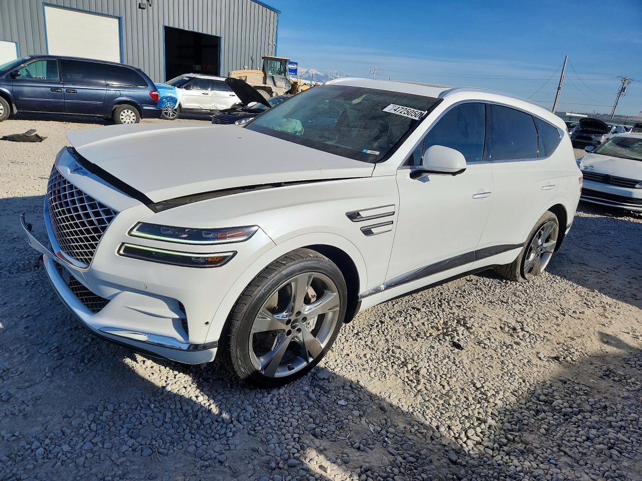 2021 Genesis GV80, VIN KMUHCESC4MU048871 — Front end
