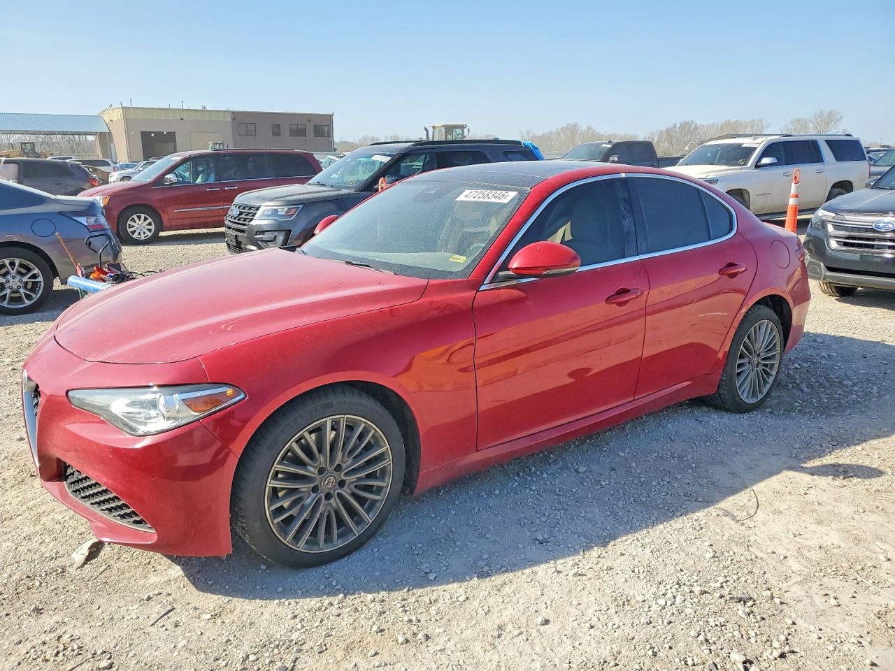 2017 Alfa Romeo Giulia Ti, VIN ZARFAEEN3H7537365 — Hail