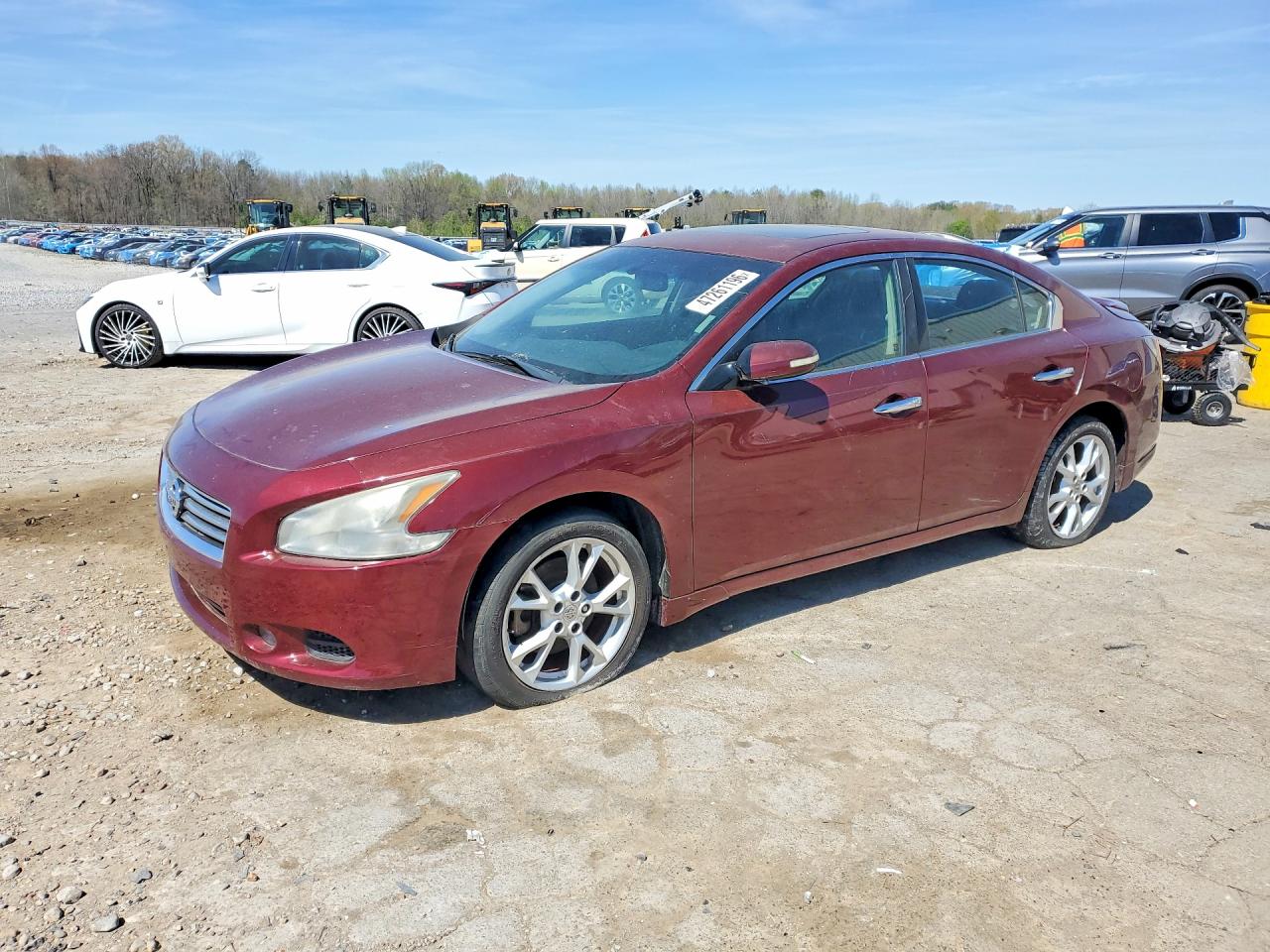 2012 Nissan Maxima SV, VIN 1N4AA5AP2CC814847 — Зад