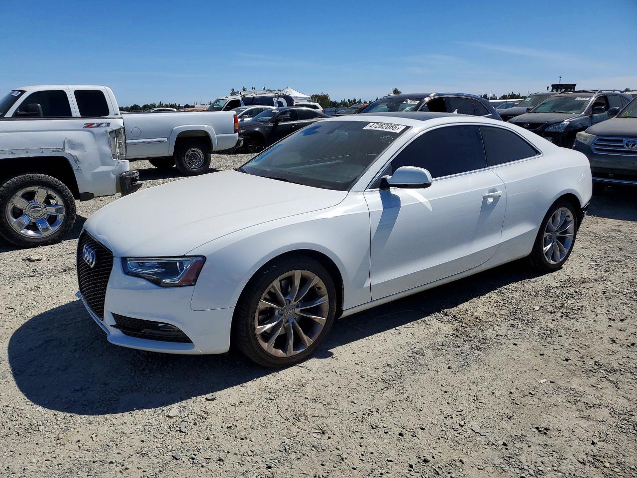 2013 Audi A5 Premium Plus, VIN WAULFAFRXDA001127 — Stripped