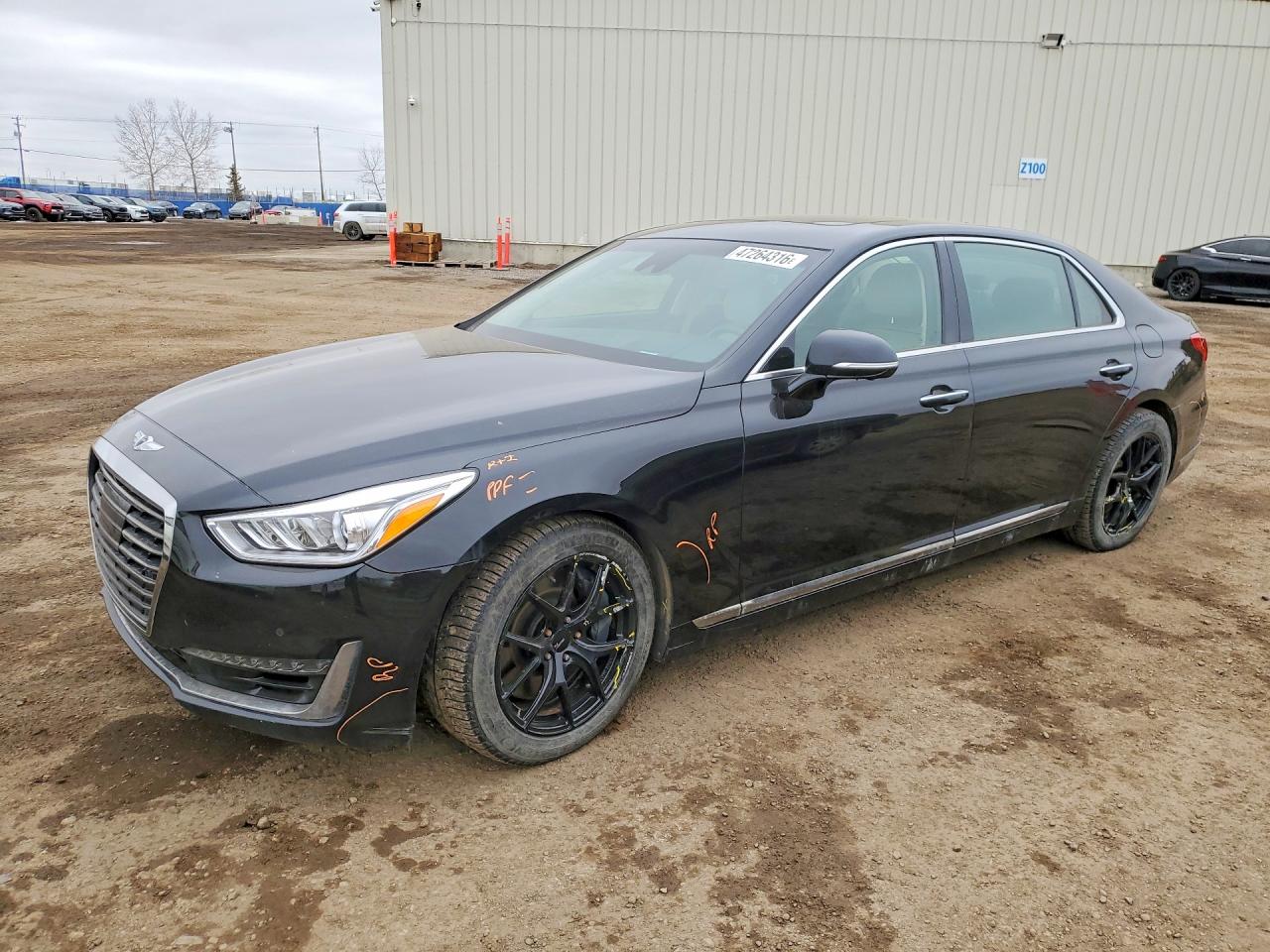 2017 Genesis G90 Premium, VIN KMHG34JA2HU025275 — Side