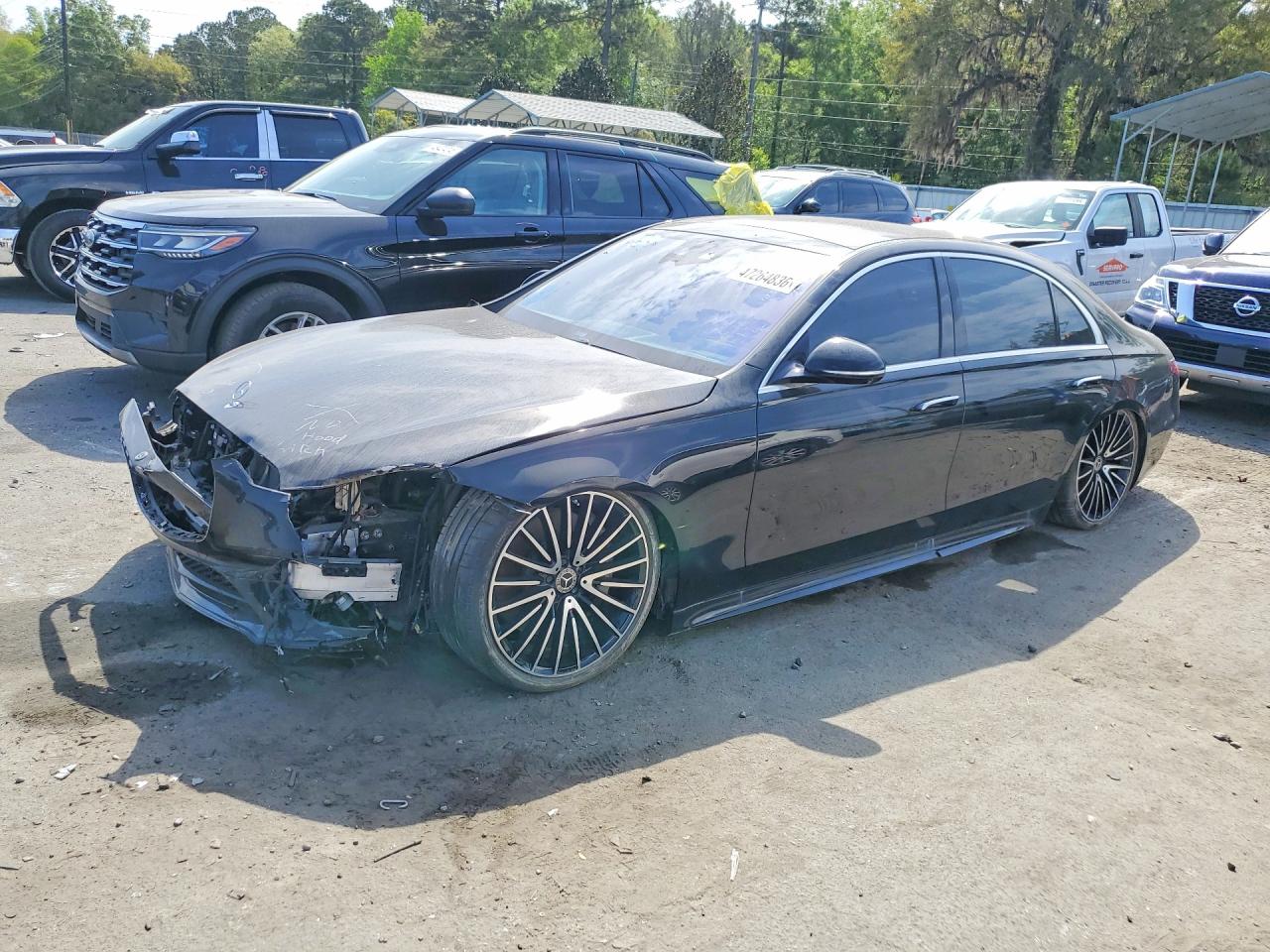 2022 Mercedes-Benz S 500, VIN W1K6G6DB3NA157811 — Front end