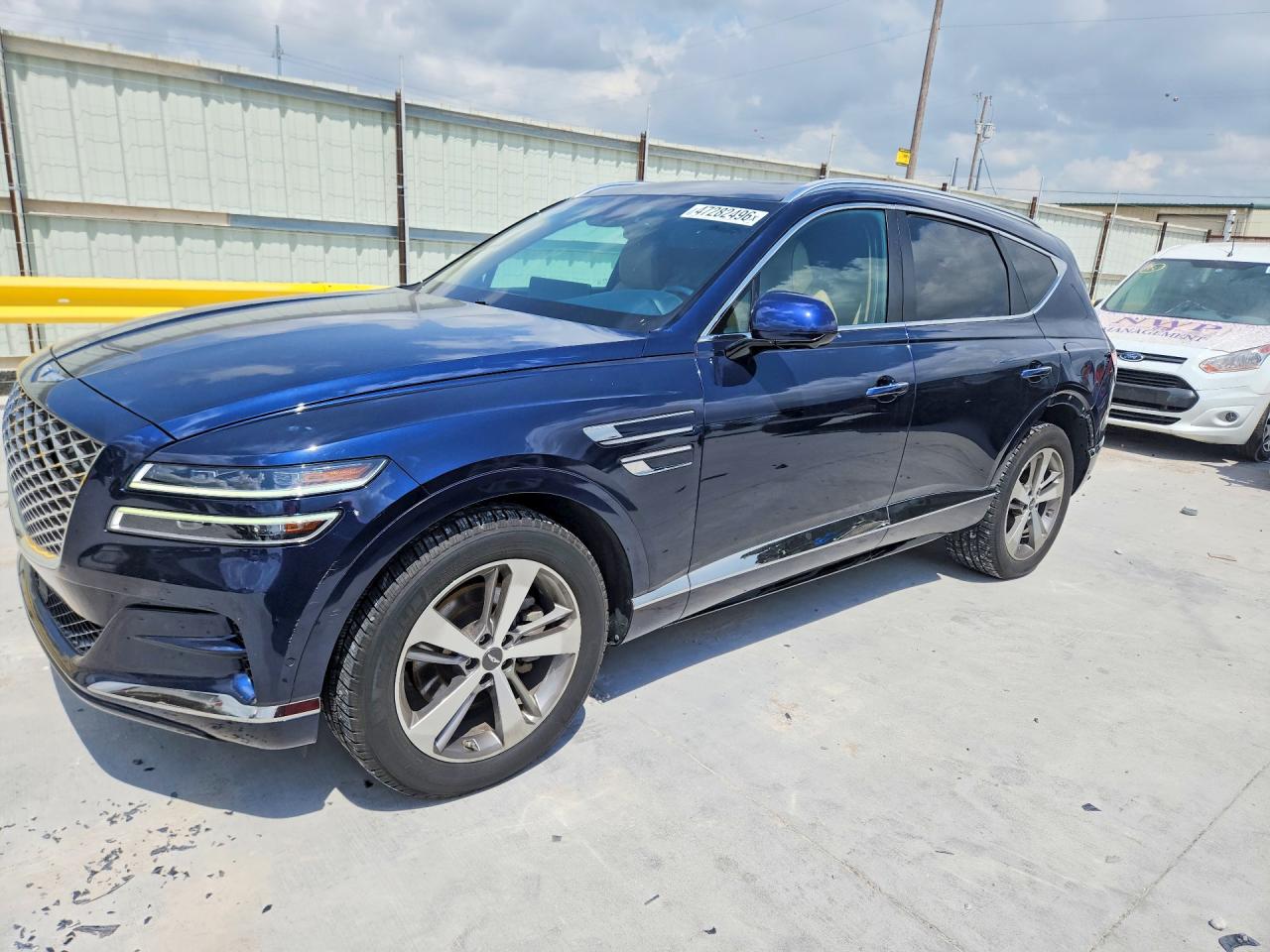 2021 Genesis GV80, VIN KMUHB4SB4MU040208 — Rear end