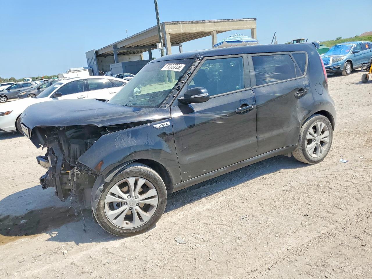 2016 Kia Soul +, VIN KNDJP3A54G7408028 — Front end