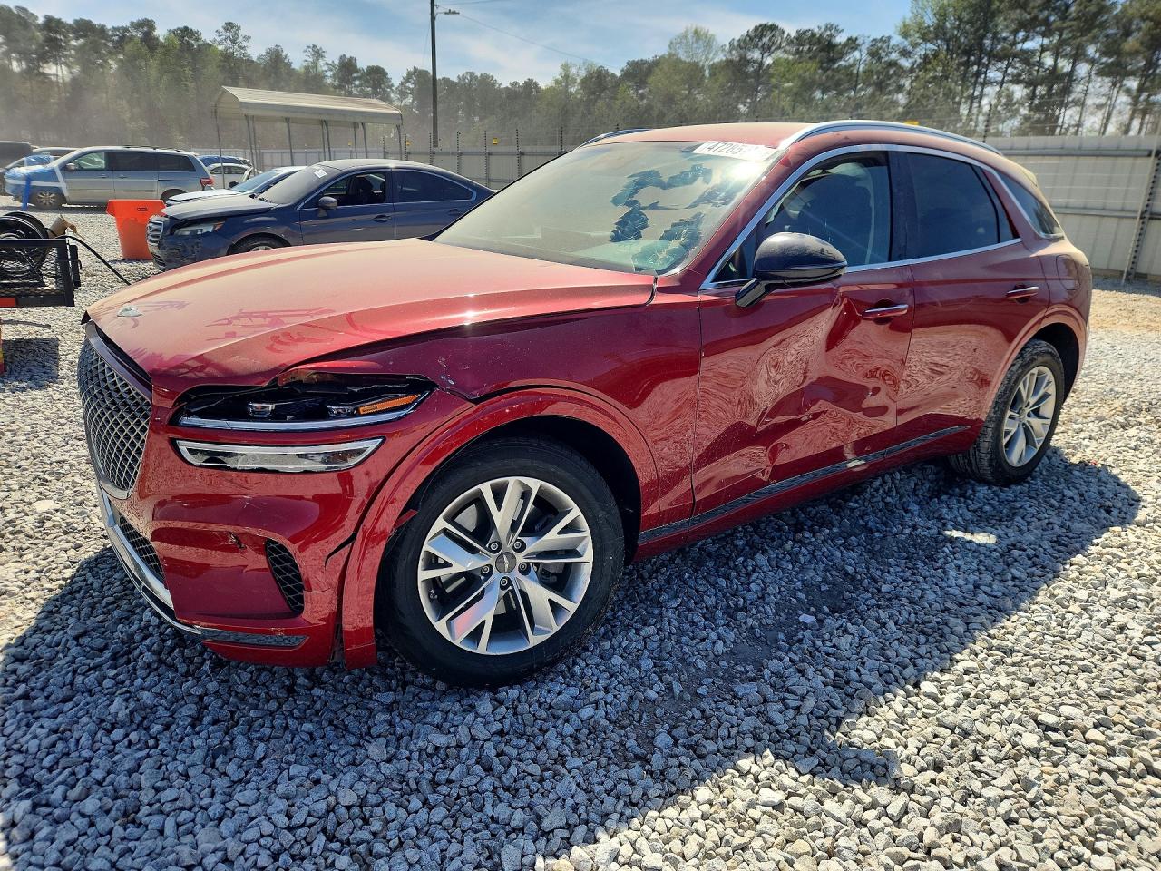 2022 Genesis GV70 2.5T, VIN KMUMADTB5NU029283 — Side