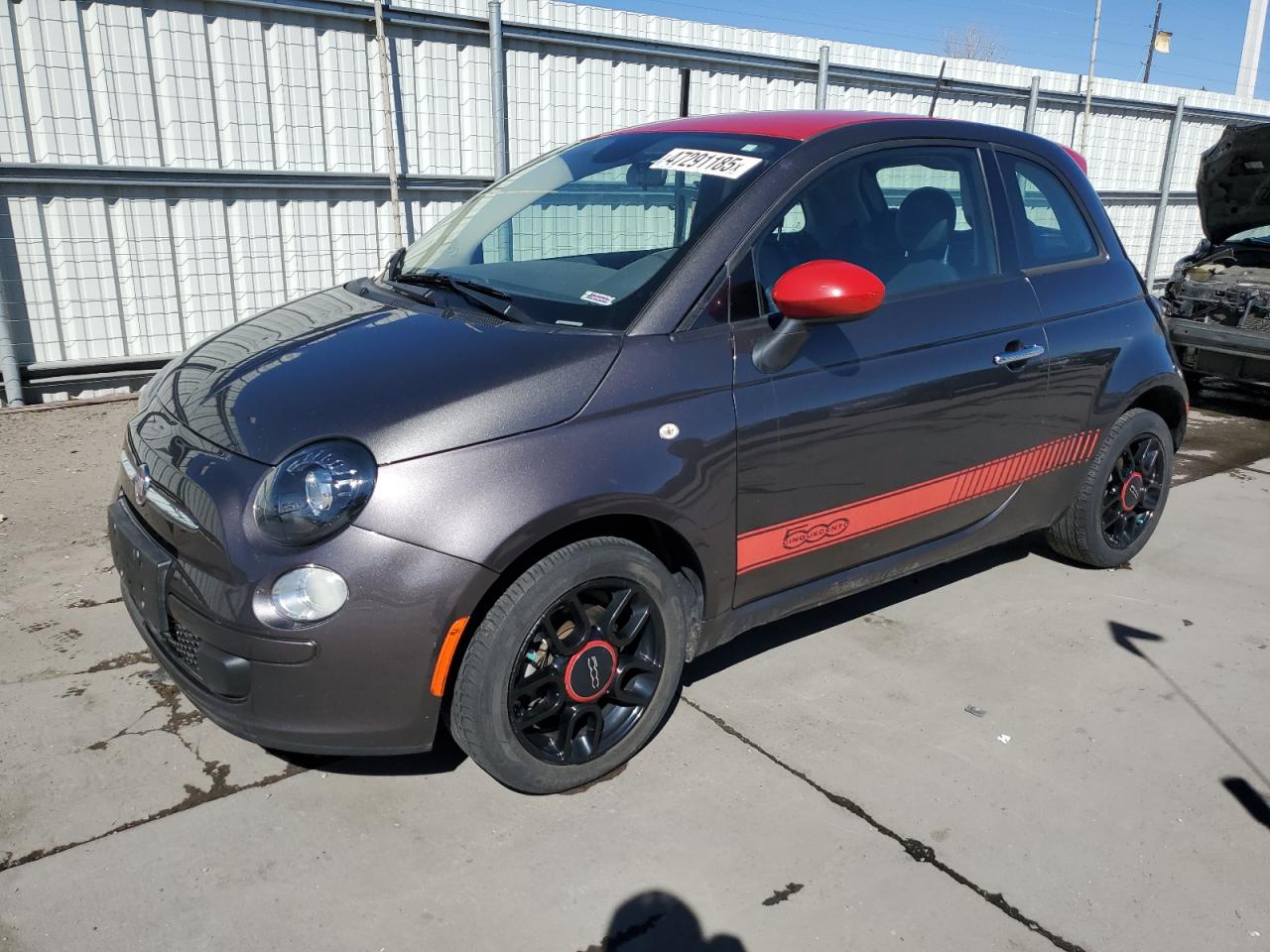 2015 FIAT 500 Pop, VIN 3C3CFFAR3FT638643 — Hail