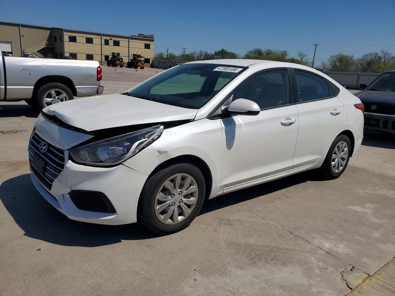 2022 Hyundai Accent SEL, VIN 3KPC24A68NE183048 — Front end