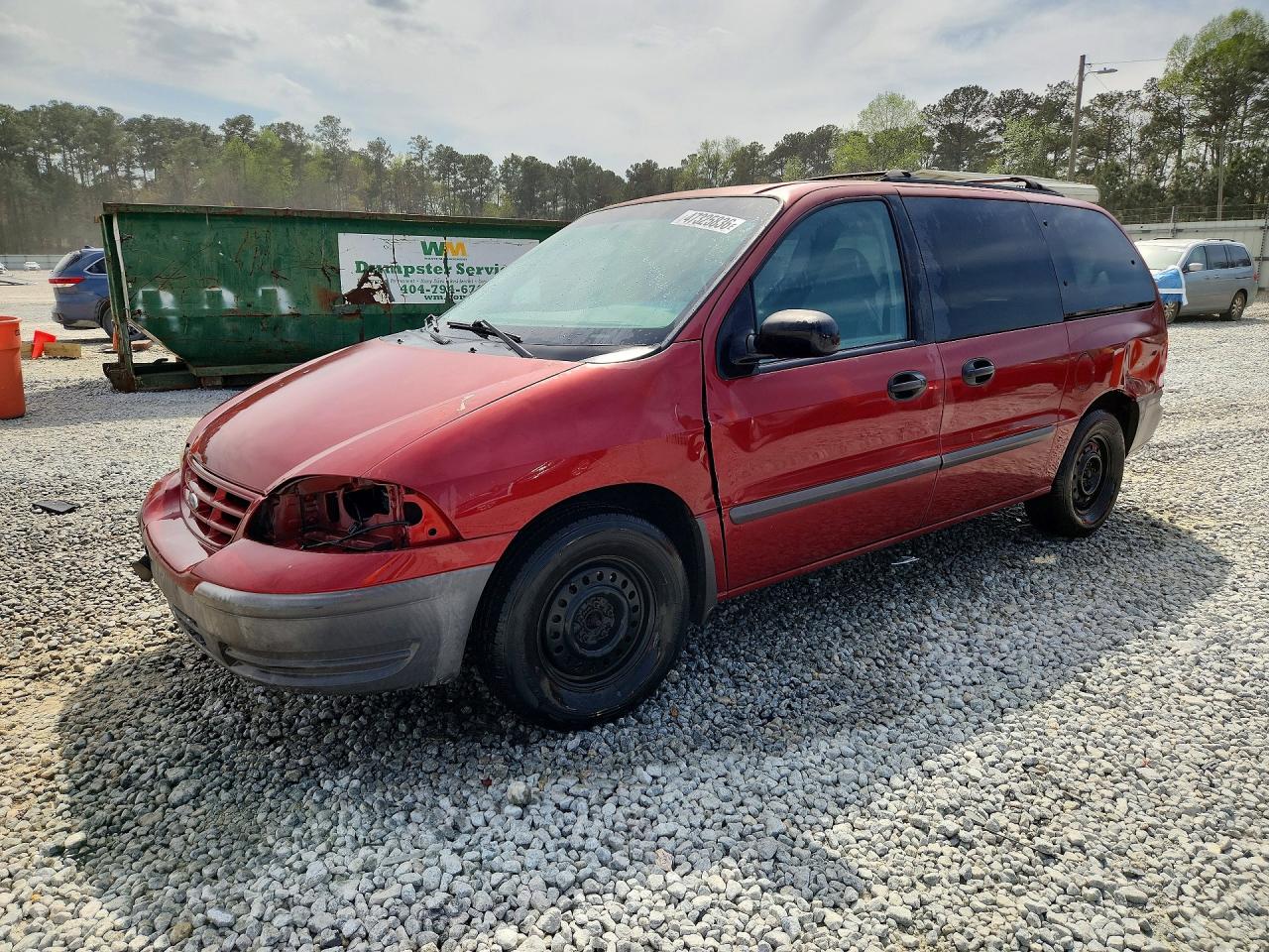1999 Ford Windstar LX, VIN 2FMZA5140XBA70282 — Front end