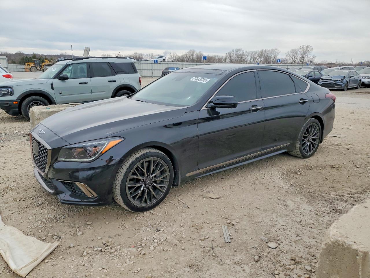 2018 Genesis G80 Sport, VIN KMHGN4JB7JU242121 — Hail
