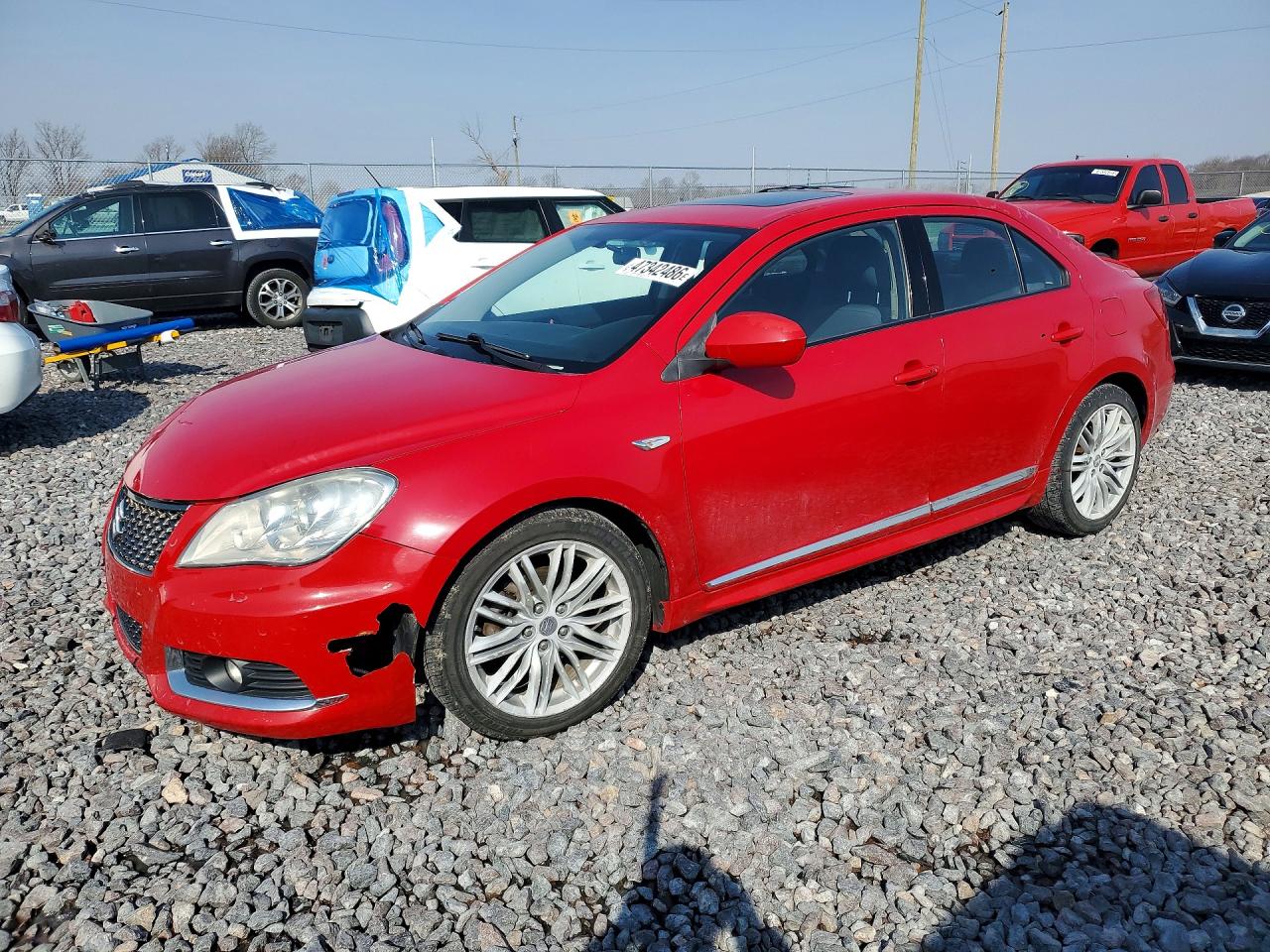 2011 Suzuki Kizashi GTS Sport, VIN JS2RF9A64B6110665 — Front end