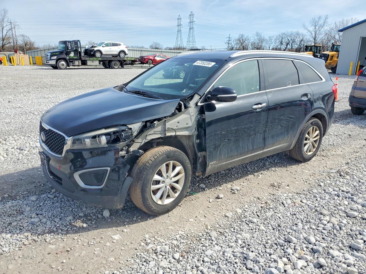 2017 Kia Sorento LX, VIN 5XYPGDA38HG263093 — Front end