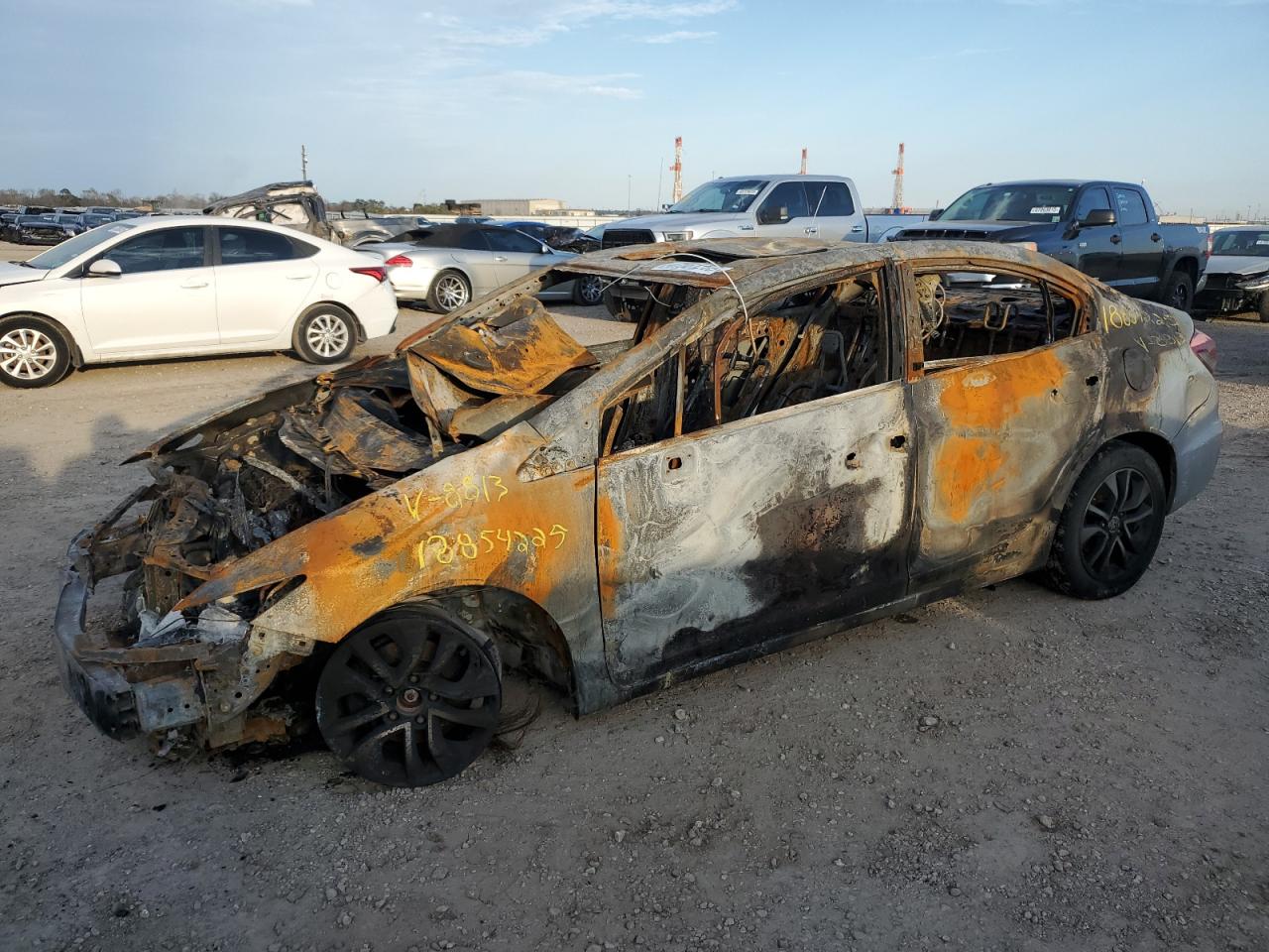 2013 Honda Civic EX, VIN 19XFB2F80DE278813 — Burn
