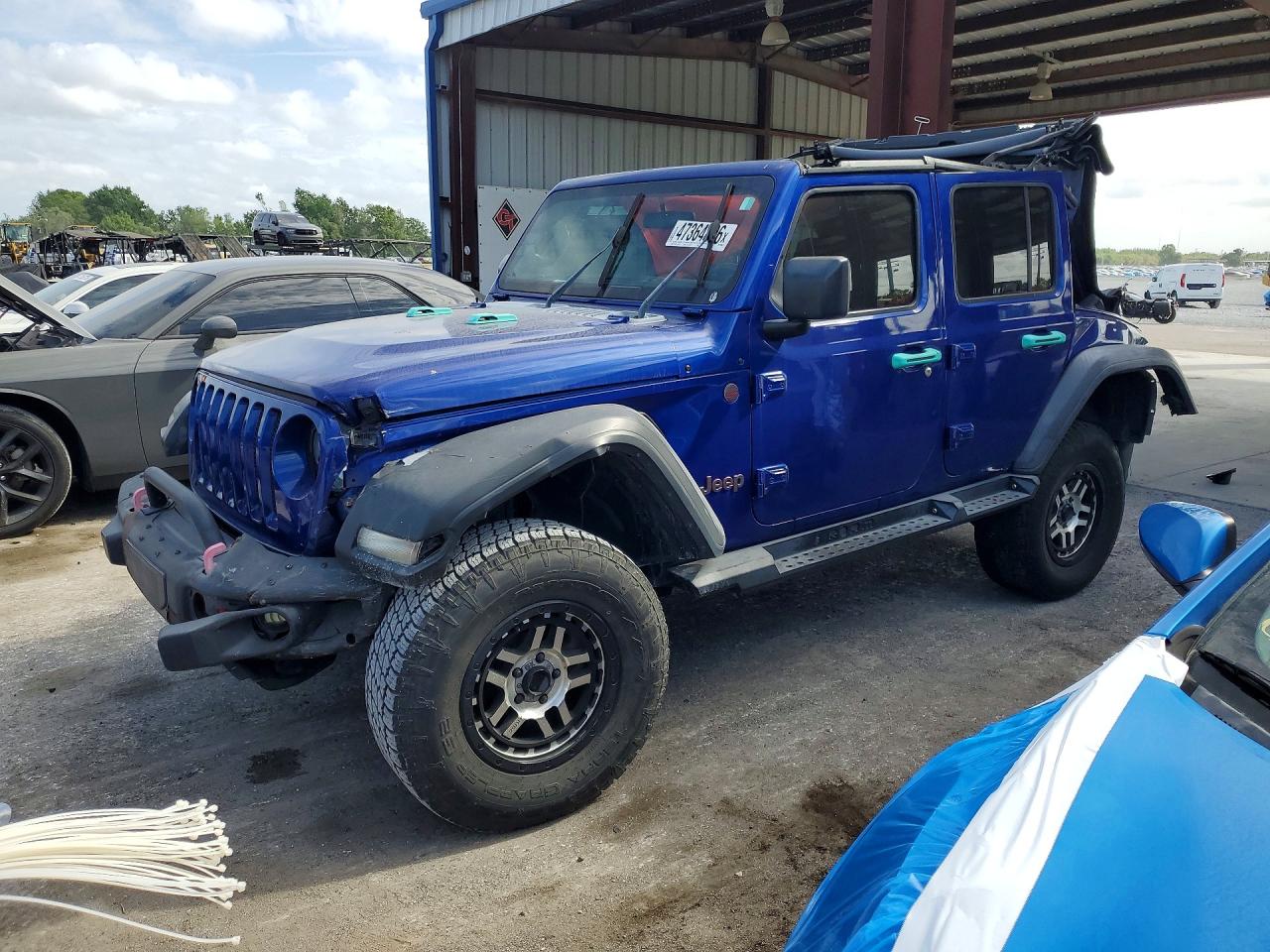 2018 Jeep Wrangler Unlimited Sport S, VIN 1C4HJXDG8JW236829 — Rear end