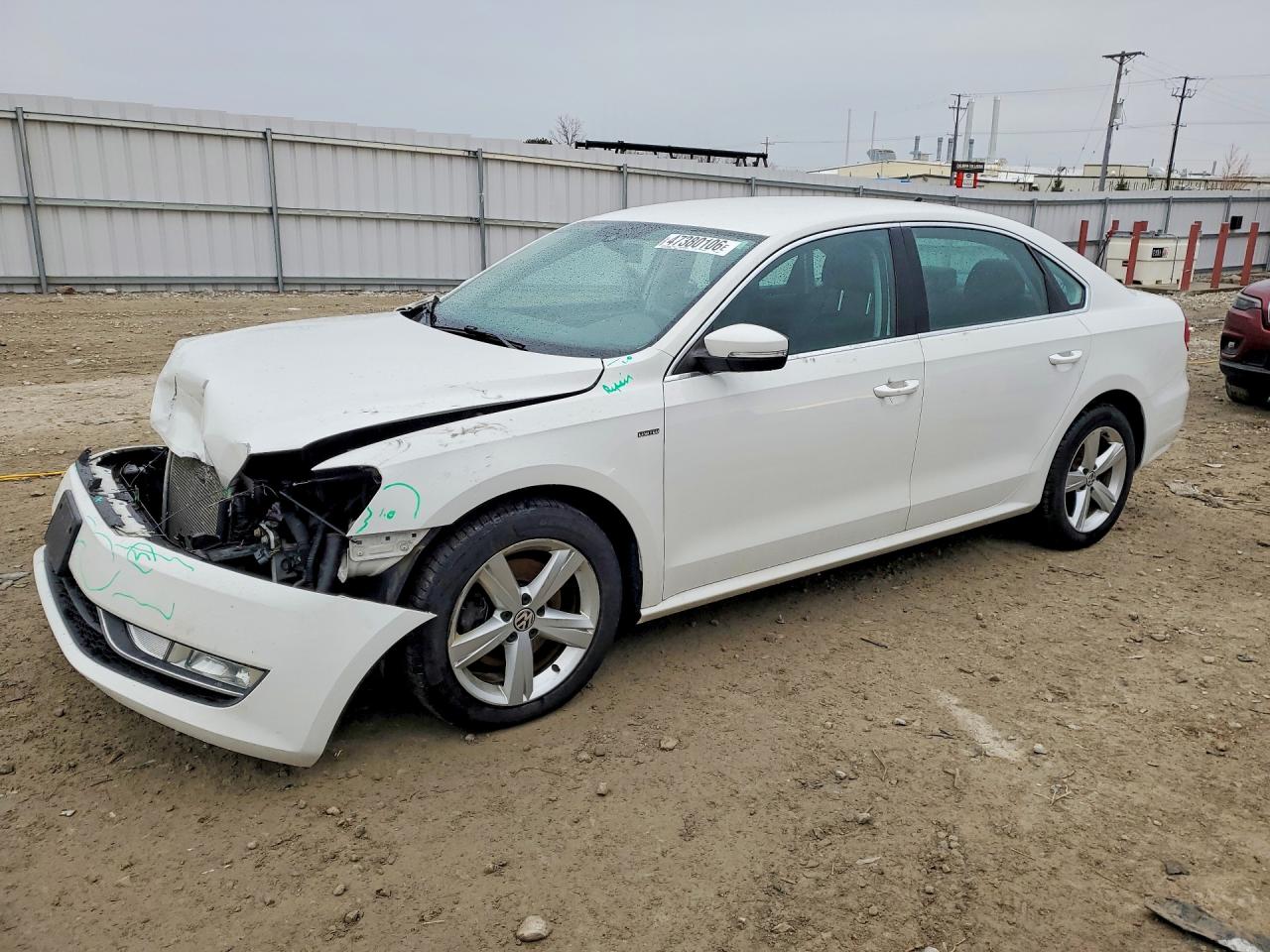2015 Volkswagen Passat S, VIN 1VWAT7A30FC109494 — Undercarriage