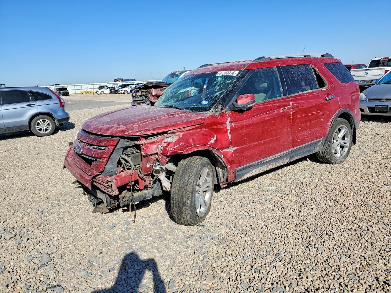 2012 Ford Explorer Limited, VIN 1FMHK8F87CGB01276 — Rollover
