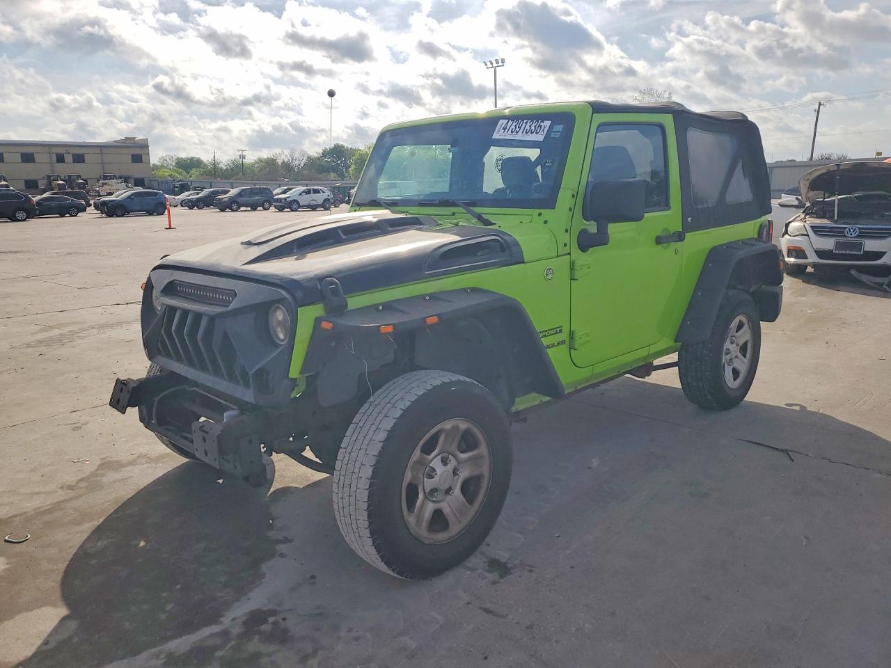 2012 Jeep Wrangler Sport, VIN 1C4AJWAG0CL272471 — Front end