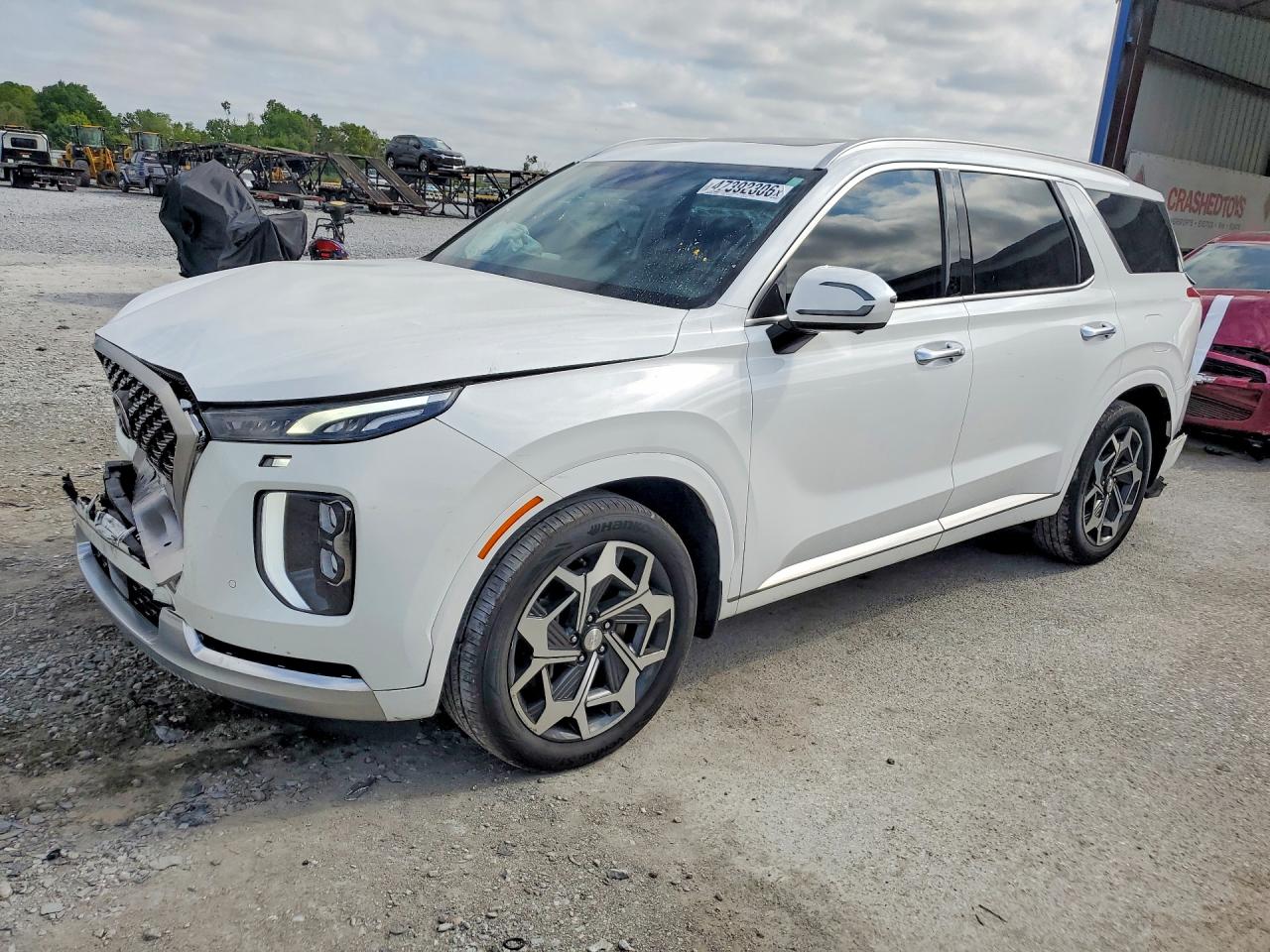 2022 Hyundai Palisade Calligraphy, VIN KM8R74HE0NU347916 — Front end
