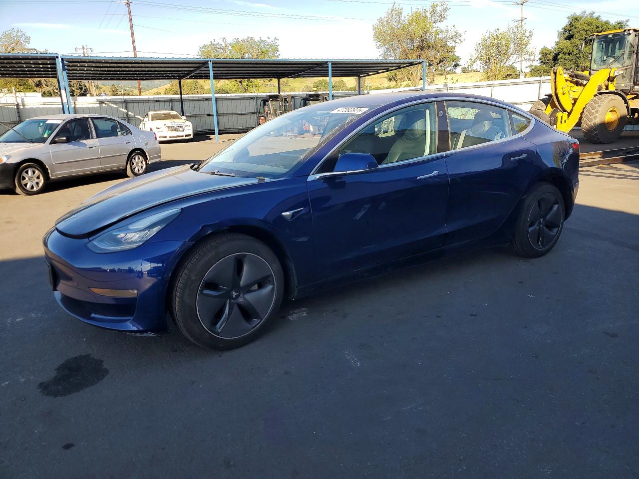 2018 Tesla Model 3 Long Range Battery, VIN 5YJ3E1EA9JF160242 — Side