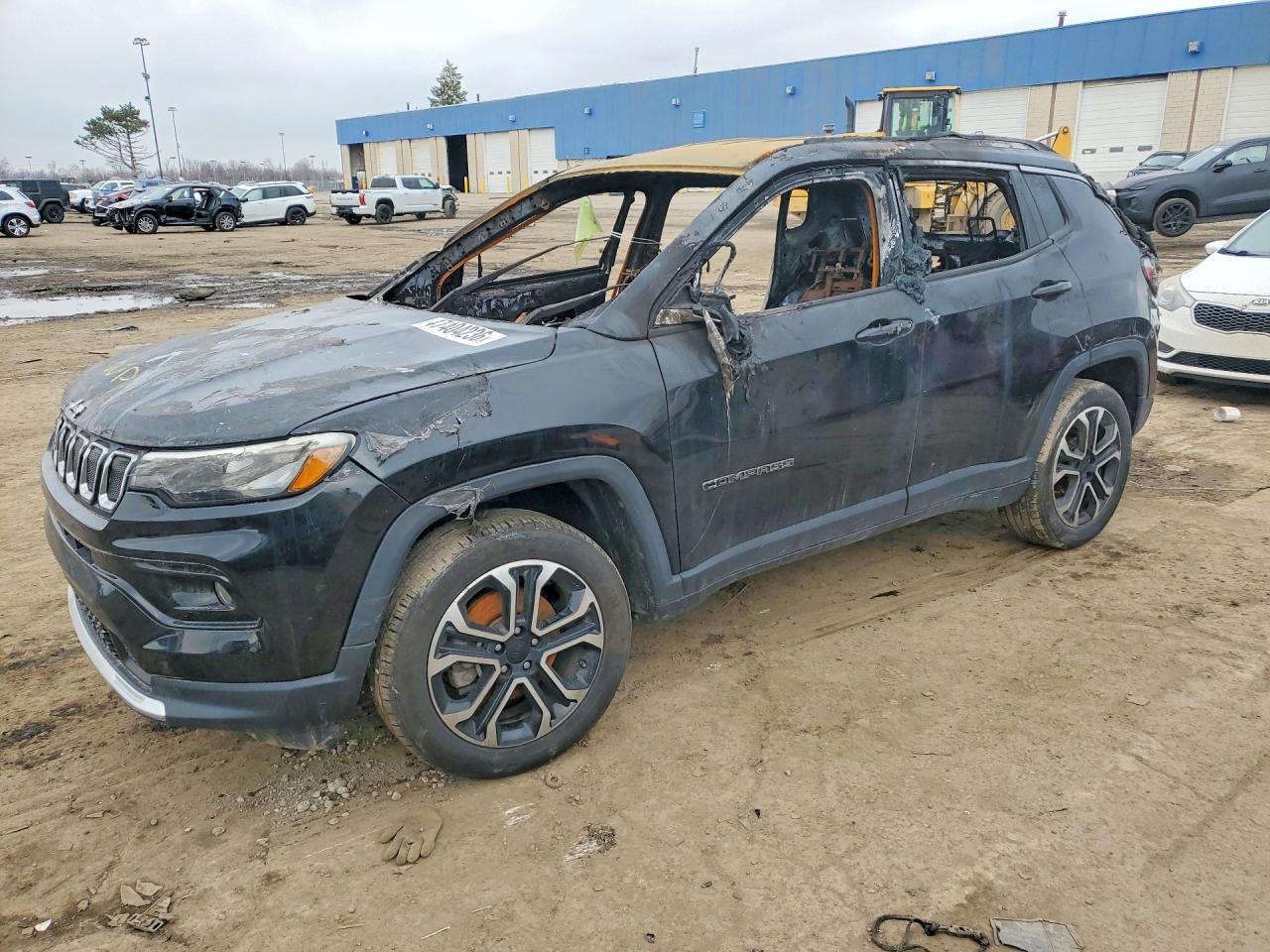 2022 Jeep Compass High Altitude, VIN 3C4NJDCB0NT173292 — Interior fire