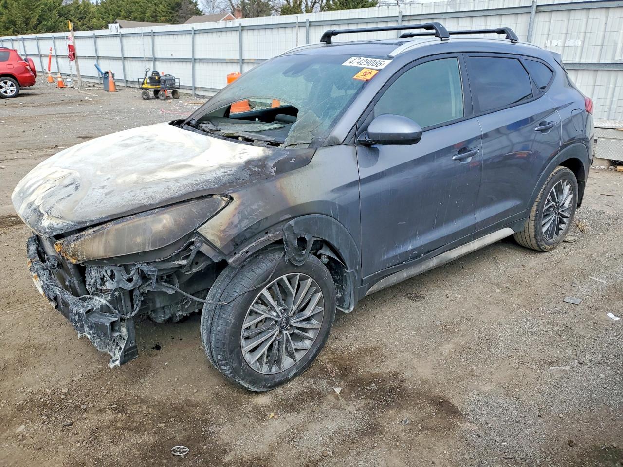 2019 Hyundai Tucson Sport, VIN KM8J3CAL9KU068651 — Engine fire