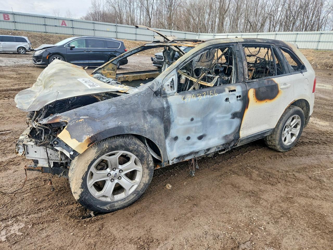 2013 Ford Edge SEL, VIN 2FMDK3JC0DBE12182 — Burn