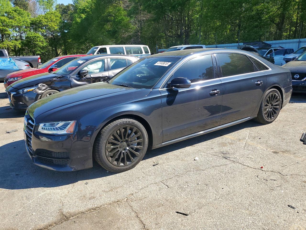2017 Audi A8, VIN WAU44AFD0HN017897 — Front end