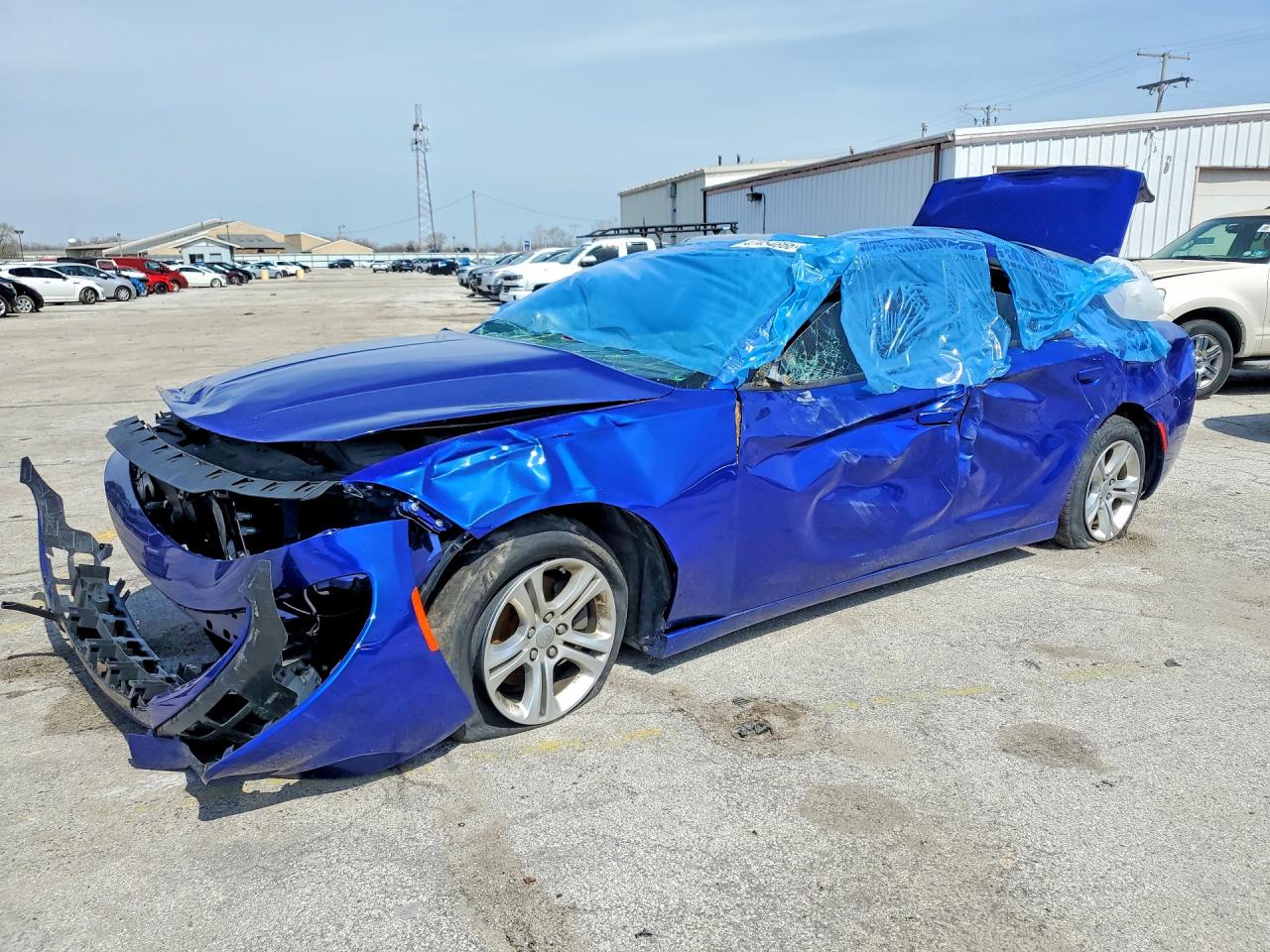 2020 Dodge Charger SXT, VIN 2C3CDXBG6LH156083 — Опрокидывание