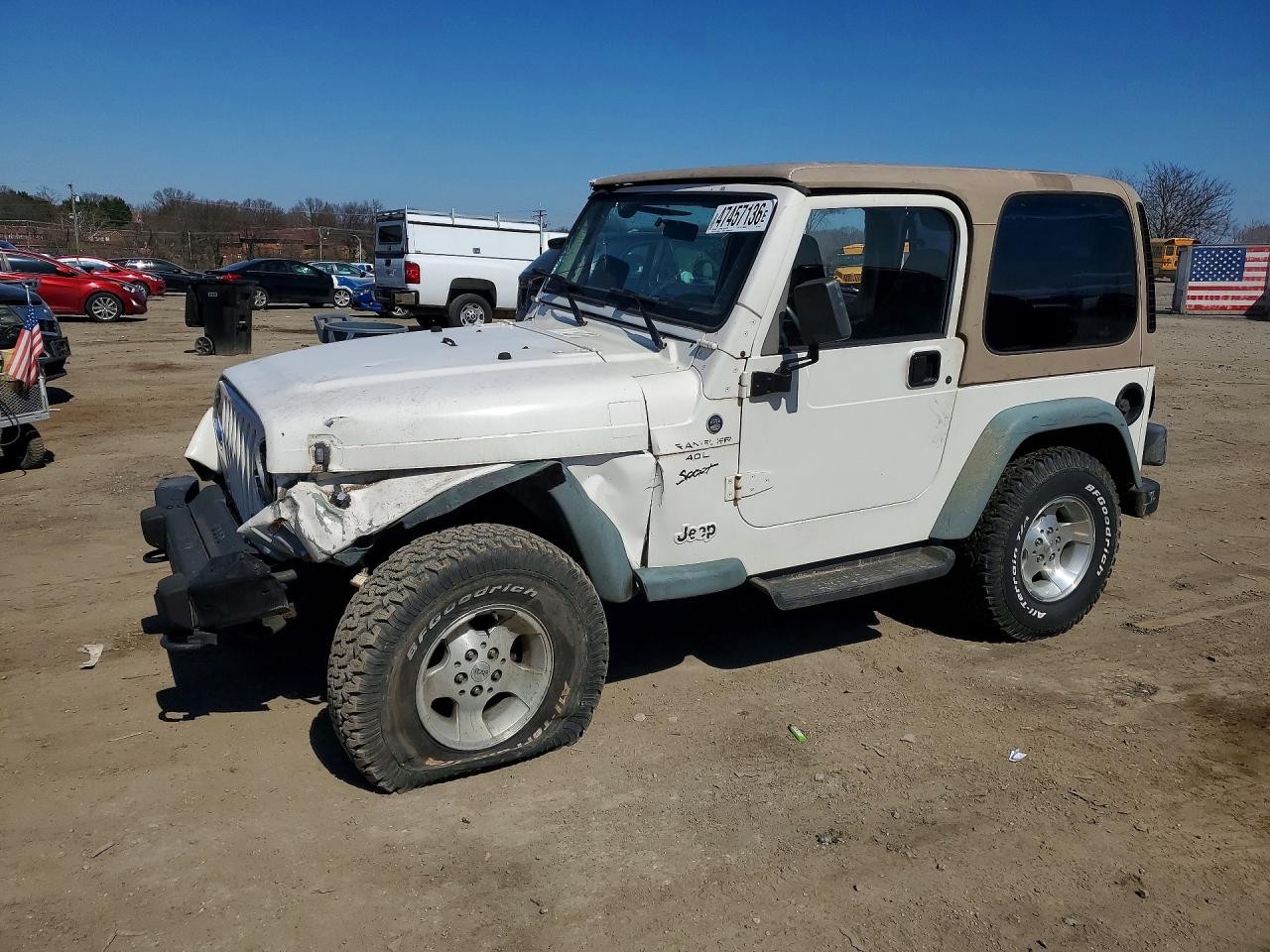 1999 Jeep Wrangler Sport, VIN 1J4FY19S3XP427052 — Rollover